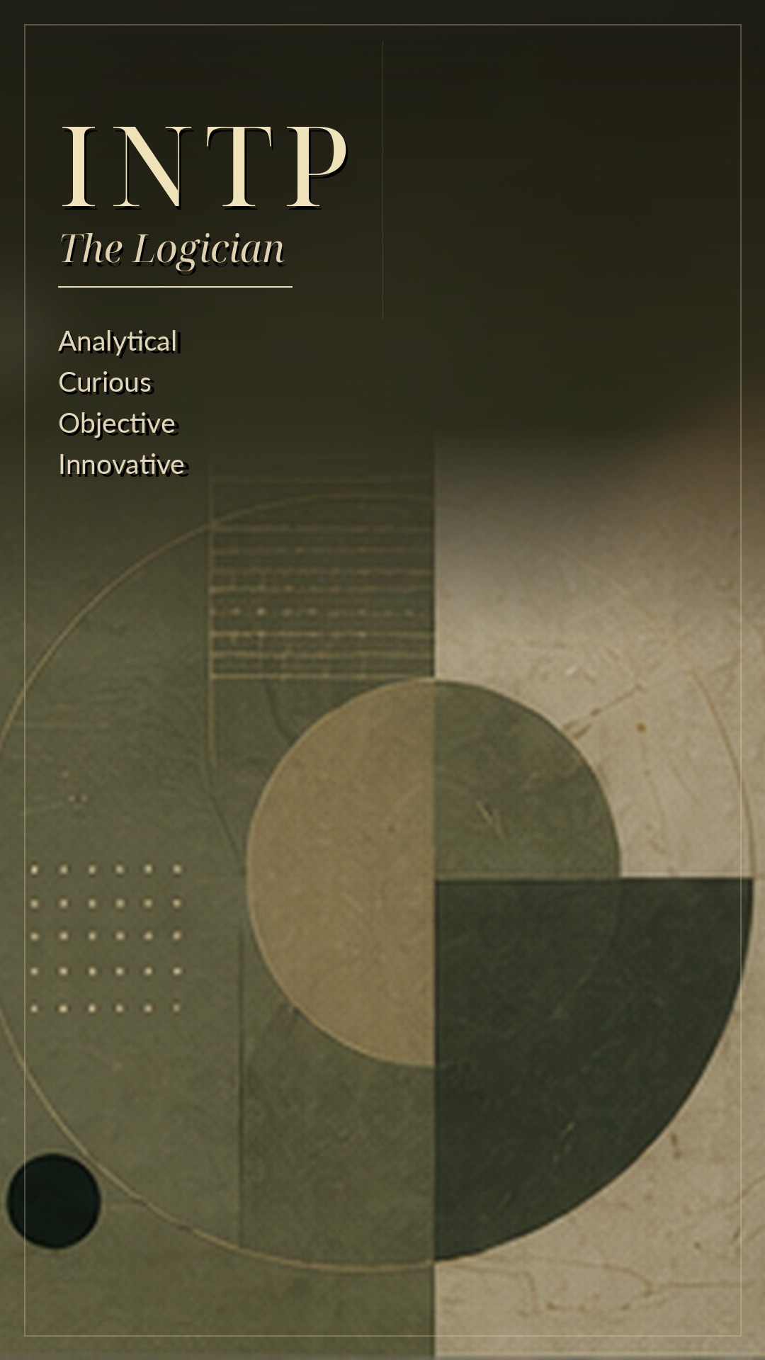 INTP type card