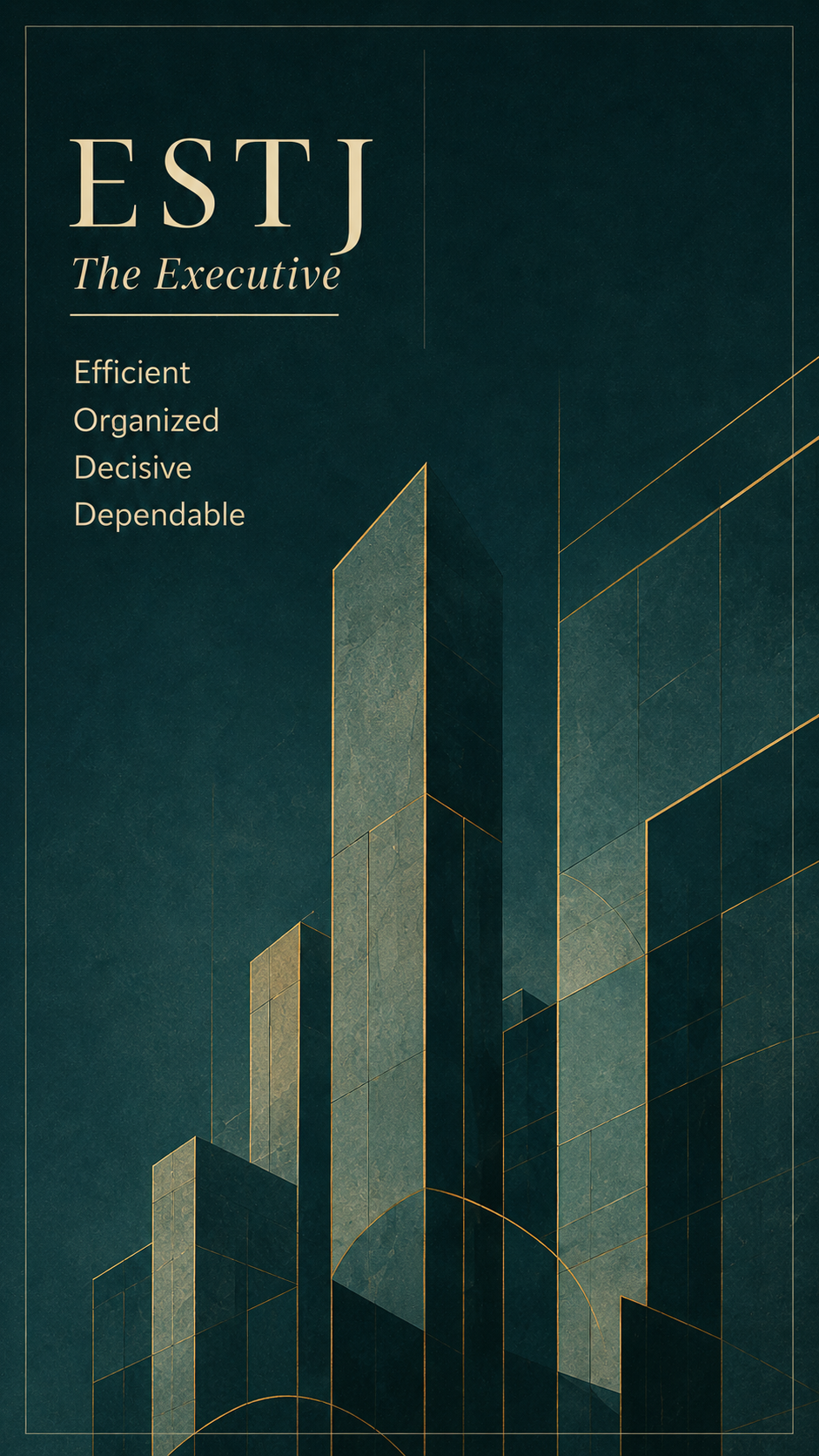 ESTJ type card