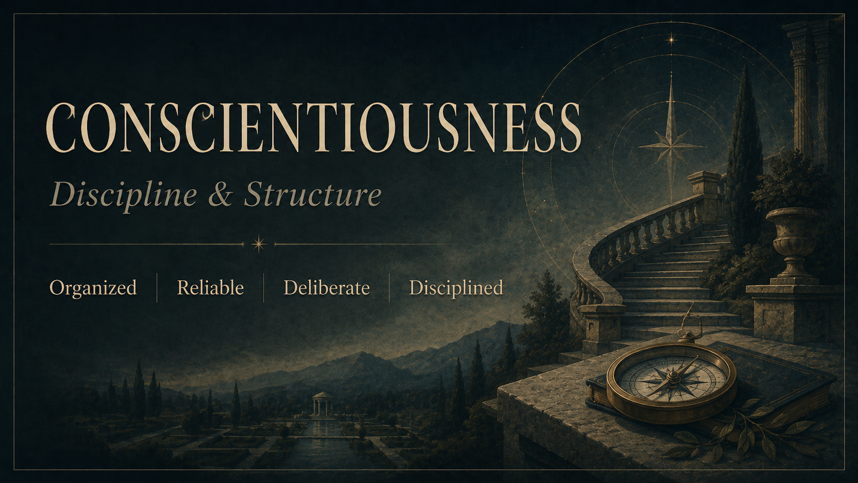 Conscientiousness Big Five trait card