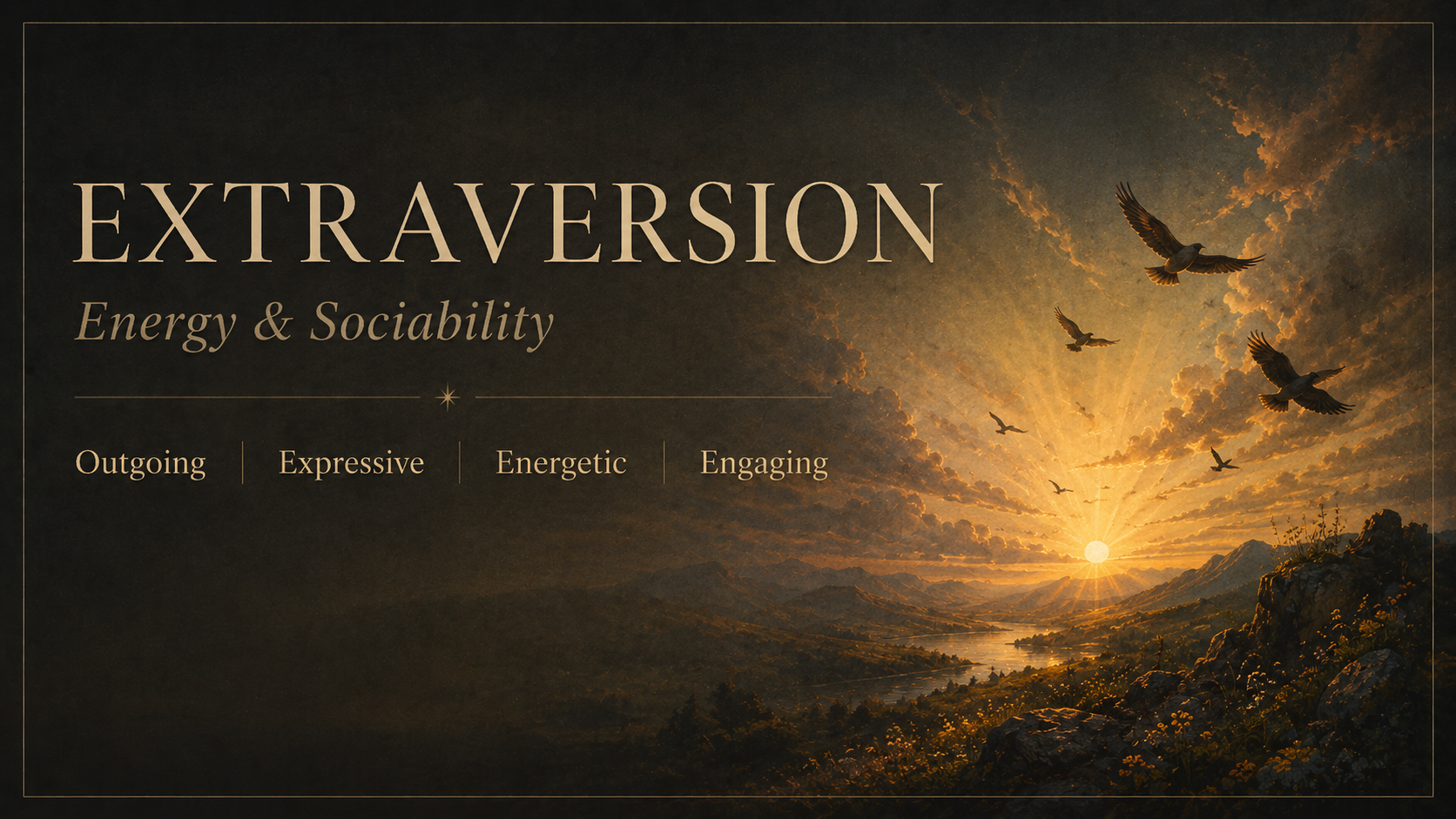 Extraversion Big Five trait card