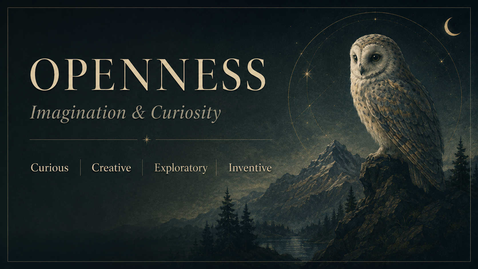 Openness Big Five trait card